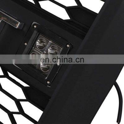 Pickup Truck Front Upper Grill W/O Side LED Lights Mesh Grille for Silverado 2016-2018 photo-2
