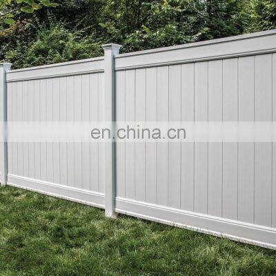 White Cheap 6 Feet Vinyl Fence Panels Privacy With Posts Wholesale, 8ft Garden Plastic Grey Pvc Privacy Fence