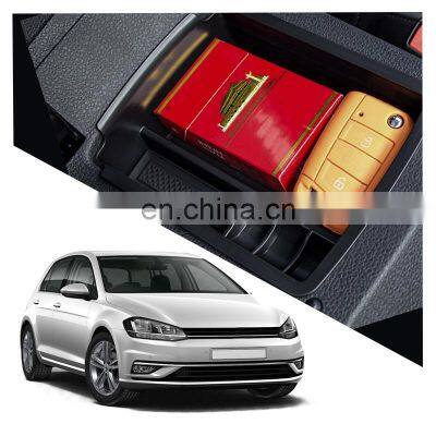 Interior Accessories Parts Silicone Armrest Rest Storage Box Center Control Console Organizer Tray For Volkswagen Golf 7