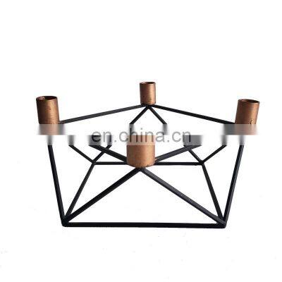 Wholesale High Quality 4 Arm  Candle Holder Wire Lanterns Wedding Metal Candle Holder with Good Price