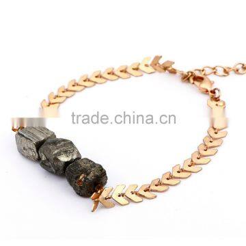 fashion charming bangle bracelet pyrite bracelet