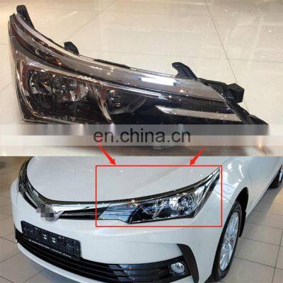 Cheap Price Car Halogen Headlights OEM 81170-02P80 81130-02P80 EU Model Headlight for Toyota Corolla 2017