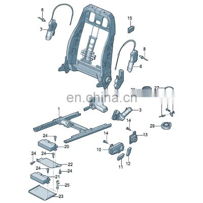 BBmart Auto Parts Seat Switch L (OE:8E0 959 777 BJ5 0) 8E0959777BJ50 for Audi A5 S5 Factory Low Price