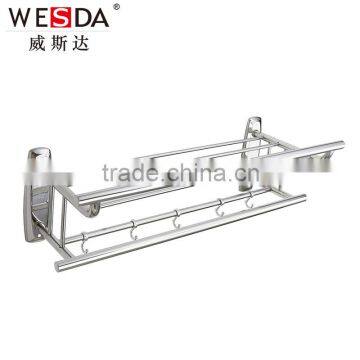 WESDA stainless steel bathroom hang towel rack hanging shower rack