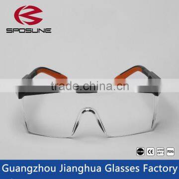 Hot selling clear color lab safety glasses ce en166 funny painting printing safety goggles dustproof construction safety eyewear