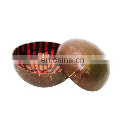 Vietnam Coconut Shell Lacquer Bowl/Coconut Bowl With Paint/High Quality Cheap Price Lacquer Coconut Shell Bowl