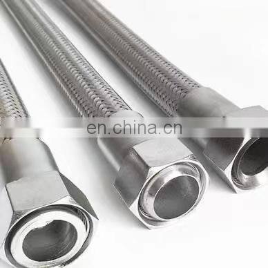 stainless steel 304 316 braided flexible hose metal pipe metal bellows