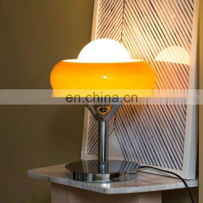 Italian Medieval Design Style Table Lamp Living Room Bedroom Egg Tart Table Light for Indoor