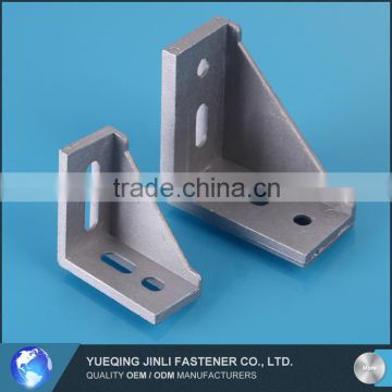 2020 Silver die casting aluminum angle parts anodized aluminum angle bracket