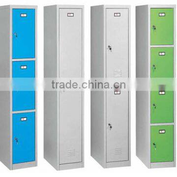 White Folding Single Door Police Uniform Steel Locker / Employee Storage Metal Locker photo-6