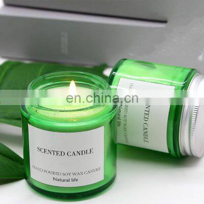 Amazon Hot-selling Wholesale Healthy Anti-mosquito Prevention Aromatherapy Lemongrass Eco Friendly Soy Wax Scented Candles