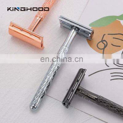 Classical Eco Metal Biodegradable Double Edge Reusable Safety Razor Shaving Razor photo-4