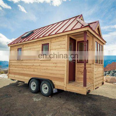Australia New Zealand Designed Trailer Wood Small House Prefabricated Modern Tiny House Cabin On Wheels photo-5