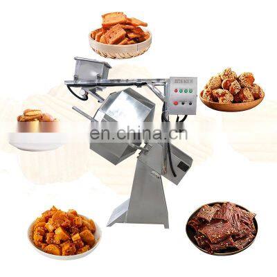 Double Rollers Banana Chips Popcorn Vending Coating Drum And Flavoring Flavor Powder Machine