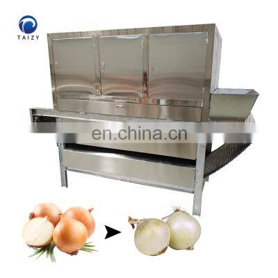 automatic garlic skin removing machine continuous onion peeling machine