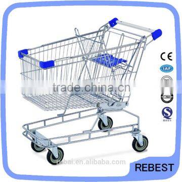 Fashionable design commercial metal grocery hand cart