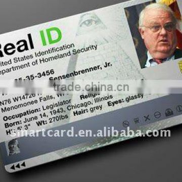 PVC material contact chip ID card