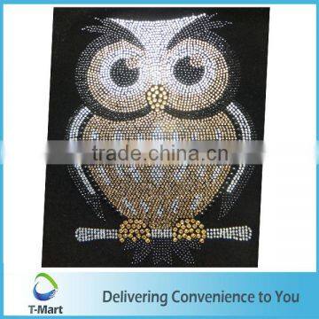 Hot Fix Owl Rhinestone Transfer for T-shirt