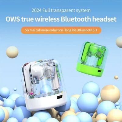 Original Tws Earphone Earbuds Wireless Headphone BT V5.3 RGB Breathing Light Sports Noise Reduction Blue Tooth Headset photo-3
