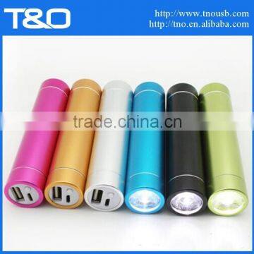 Shenzhen 2600mAh LED power bank charger wholesale 
