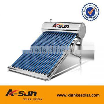 1Stainless steel solar water heater stainless steel compact low pressure solar hot water heater system