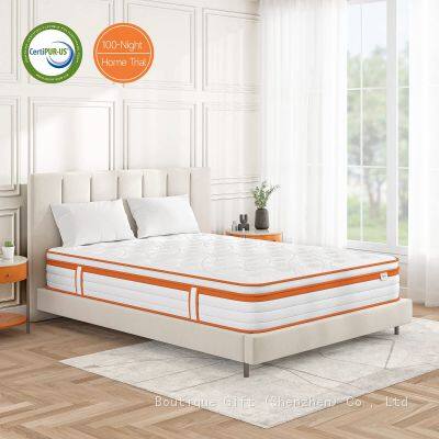 Premium Comfort Memory Foam Luxevan 10 Inch Gel Memory Foam 7 Zone Orthopedic Double Mattress Pocket Sprungs Wave Memory Foam Hybrid - Medium Firm