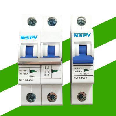 Cheap NL7-63 Series DC Miniature Circuit Breaker 4P NSPV Brand 63A 1500V photo-4