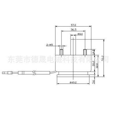 Round Push-pull Solenoid 5726 DC60V High Performance Electromagnet photo-2