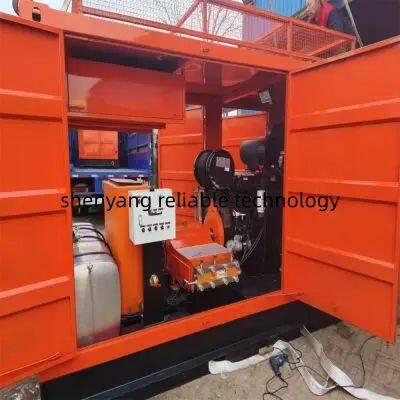 Heat Exchanger Tube Water Jetting Cleaning Machine High Pressure Water Jet Blaster Industry Cleaning Service System