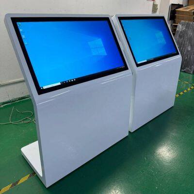 43-дюймовая L-образная наклонная сенсорная многофункциональная машина, интеллектуальный консультант и информационный запросный терминал, самообслуживающийся терминал для торговых центров