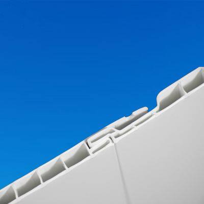 PVC-Wand- und Deckenplatte, Verzahnte Platte, wasserdicht mit Brandklasse A für landwirtschaftliche Lagerhäuser photo-5