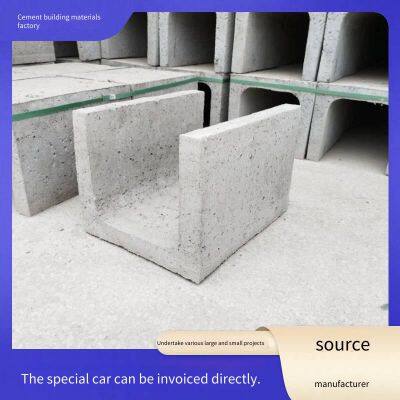 Precast Cement U-shaped Drainage Channels, Customized Concrete Water Diversion Channels, Urban Sewage Collection Channels, and Farmland Irrigation Ditches photo-2