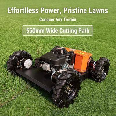 Robotic Smart Lawn Mower Operator-Safe Design Automatic Wireless Grass Trimmer RC Lawn Mower Vigorun VTW550