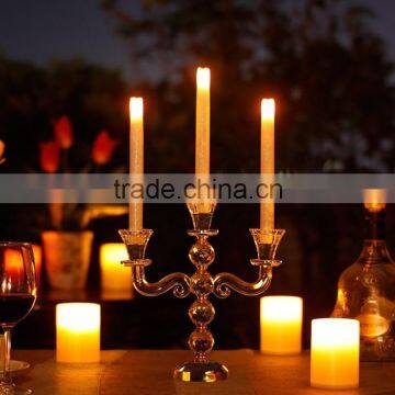 3 arms crystal candelabra for wedding decoration