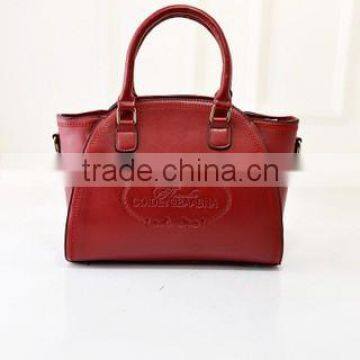 2015 Fashion Branded Shoulder Bag Ladies pu Leather Tote Bag Online Shopping Small MOQ China Supplier