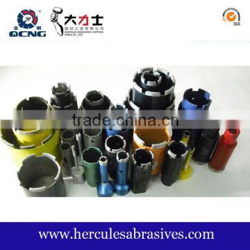 Laser welding diamond core drill bits