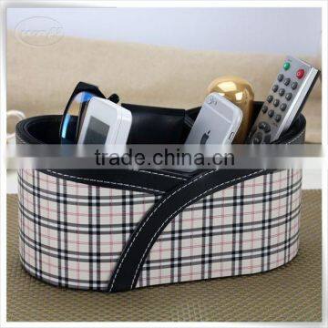 Last day promotion leather tv remote control holder for home