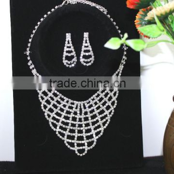 2015 new products fashion women wedding crystal jewelry set