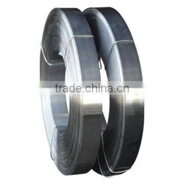 Hardened and tempered spring steel strip for band saws