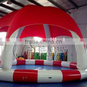 cheap inflatable tent with water pool