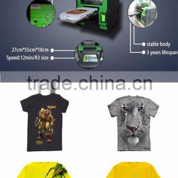 A3/A4 Size Flatbed Hot Sale Digital Garment Printing Machine for Tshirt Printing Good Quality photo-6