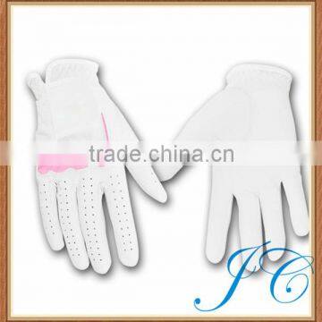 2015 Most popular custom made golf gloves made of leather for women