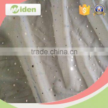 Customized polyester net and paillette materials mesh fabric with sequins                        
                                                                                Supplier's Choice