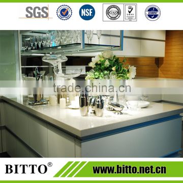 Stratch resistance modern white artificial quartz stone countertop