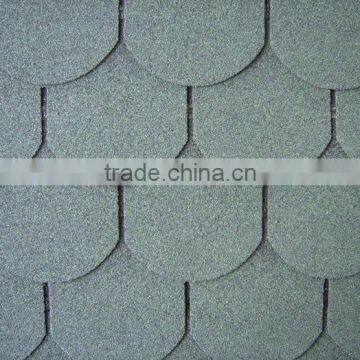 Round asphalt shingle roof , fiberglass shingle