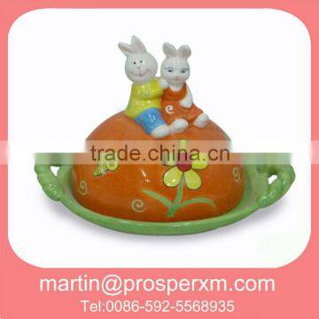 ceramic easter dinner plates