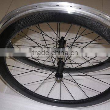 2016 new!!! hot sale special design carbon rims with alloy braking surface clincher wheelset 700c AC60