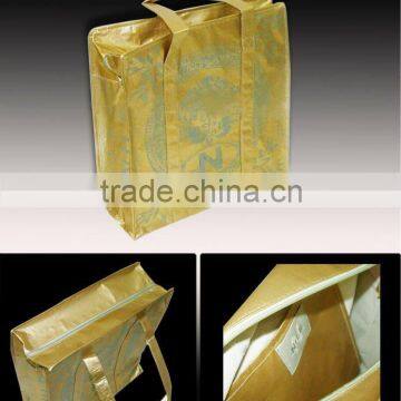 PP non-woven zipper bag/shiny zipper bag