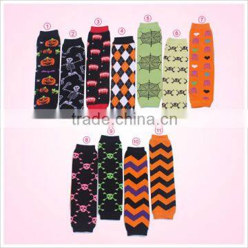 Halloween Skeleton Bats Pumpkin Design Children Toddlers Baby Leg Warmers