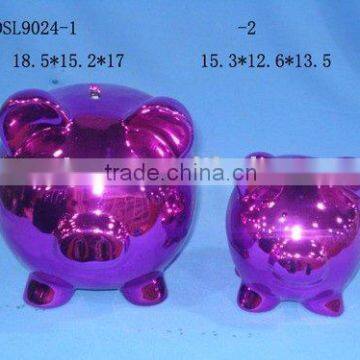 Ceramic pig money bank